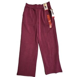 Mondetta Women's Ultra-Soft Wide Leg Pant‎ Tencel stretch Raspberry Size Medium